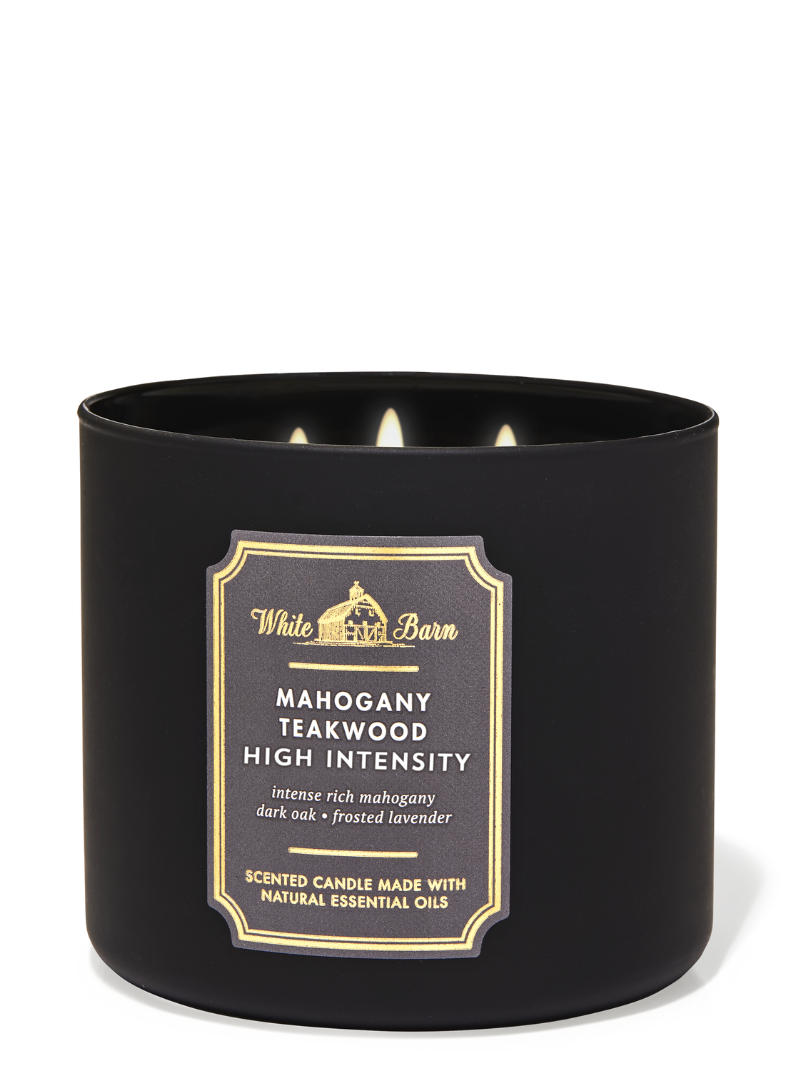 Buy Mahogany Teakwood High Intensity 3Wick Candle online in Doha, Al